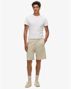 Superdry Essential Logo Jersey Shorts - Natural