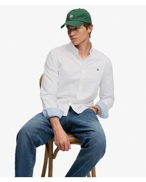 Superdry Preppy Oxford Long Sleeve Shirt - White