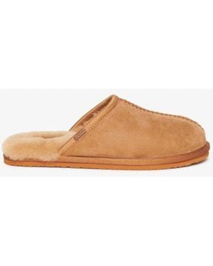 Superdry & Co Classic Suede Mule Slippers - White