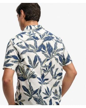 Superdry Cabana Poolside Short Sleeve Shirt - Blue
