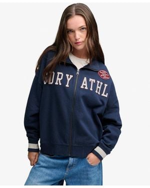 Superdry & Co Statement Athletic Track Top - Blue
