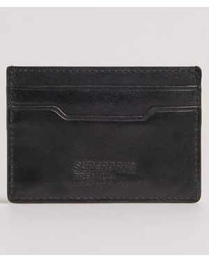 Superdry Homme Porte-Cartes En Cuir Taille: 1Taille - Noir