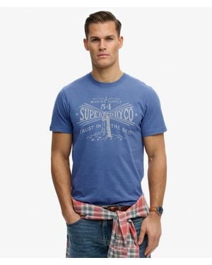 Superdry Lo-Fi Dockside T-Shirt - Blue