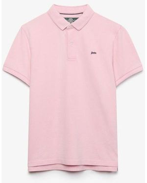 Superdry & Co Classic Pique Polo Shirt - Pink