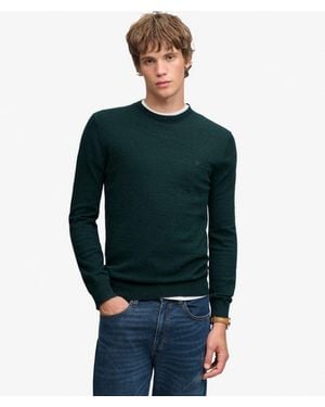 Superdry Essential Lightweight Wool Blend Sweater - Green