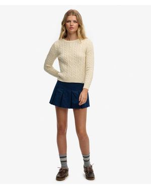 Superdry Mini Pleated Skort - Blue