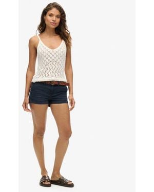 Superdry & Co Chino Hot Shorts - Blue