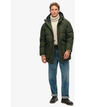 Superdry & Co Expedition Puffer Parka Jacket - Green