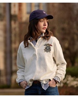 Superdry & Co Crest Rugby Top - Brown