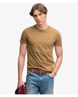 Superdry & Co Essential Serif Logo Embroidered T-shirt - Green