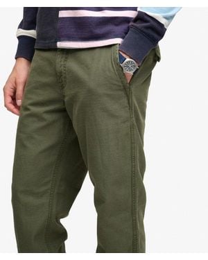 Superdry & Co Tapered Washed Chino Pants - Green