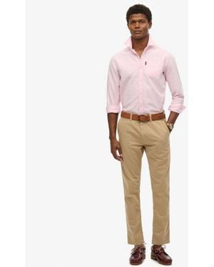 Superdry & Co Officers Slim Chino Trousers - Pink