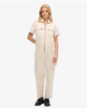 Superdry Dry Limited Edition Dry Utility Jumpsuit - Wit