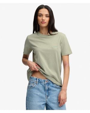 Superdry & Co Essential Logo Embroidered T-shirt - Green