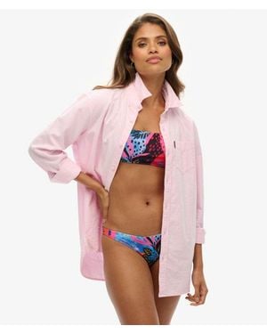 Superdry & Co Tropical Bandeau Bikini Top - Pink