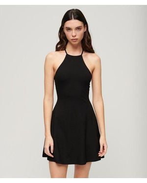 Superdry & Co Mini Jersey Fit-and-flare Dress - Black