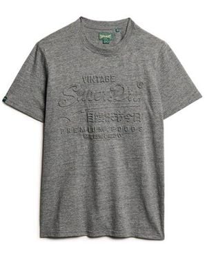 Superdry Embossed Graphic T-shirt - Grey