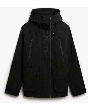 Superdry & Co Hooded Ultimate Embroidered Windbreaker - Black