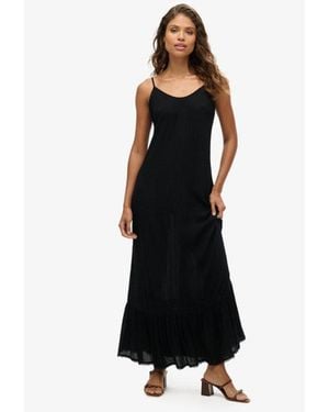 Superdry Maxi Beach Cami Dress - Black