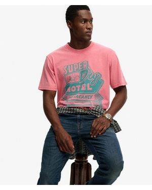 Superdry Roadside Trade Loose T-Shirt - Red