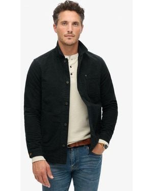 Superdry & Co Classic The Merchant Store - Moleskin Overshirt - Black