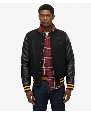 Superdry Classic Varsity Bomber Jacket - Black