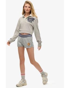 Superdry & Co Vintage Collegiate Shorts - White