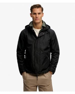 Superdry & Co Hooded Shell Jacket - Black