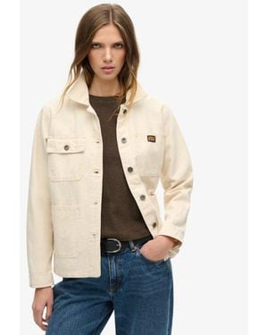 Superdry Organic Cotton Vintage Chore Jacket - Natural