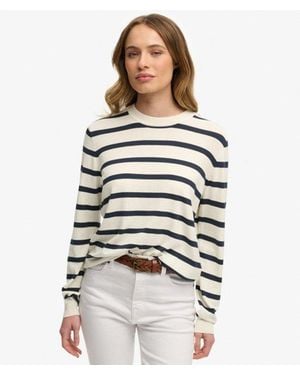 Superdry Lightweight Essential Jumper - White