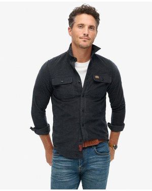 Superdry Trailsman Relaxed Fit Corduroy Shirt Dark - Blue