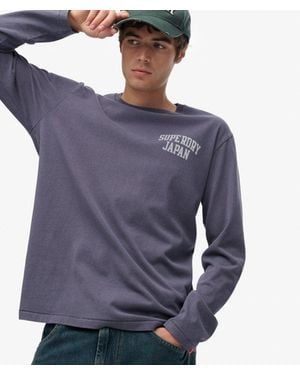 Superdry Athletic Essentials Long Sleeve Top - Blue