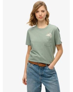 Superdry & Co Psychic Readings Relaxed T-shirt - Green