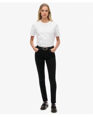 Superdry Organic Cotton Mid Rise Skinny Jeans - White