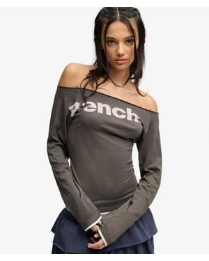 Superdry Bench X & Co Bench Fitted Long Sleeve Layer Top - Gray