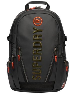 Superdry & Co Embroidered Logo Tarp Rucksack - Black