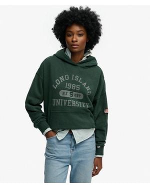 Superdry Athletic Essentials Relaxed Hoodie - Green