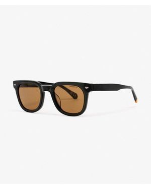 Superdry Femme Lunettes De Soleil Rétro Carrées Taille: 1Taille - Marron