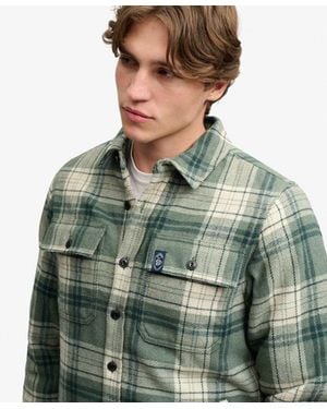 Superdry & Co Borg Lined Miller Overshirt - Green