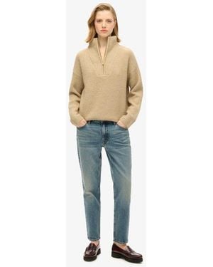 Superdry Organic Cotton Mid Rise Slim Jeans Size: 26/32 - Blue