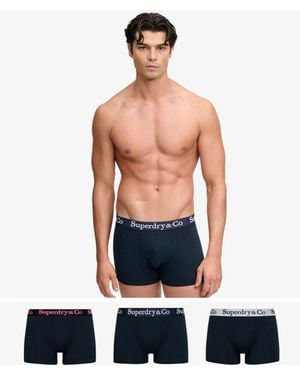 Superdry Co Trunk Triple Pack - Blue