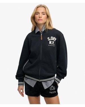 Superdry Country Club Jersey Bomber - Black