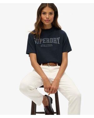 Superdry & Co Athletic Essentials Oversized T-shirt - Blue