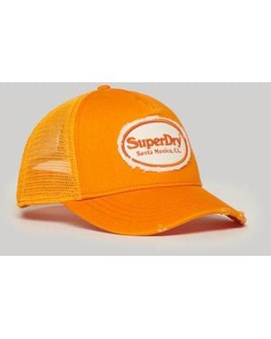 Superdry & Co Fluro Mesh Trucker Cap - Orange