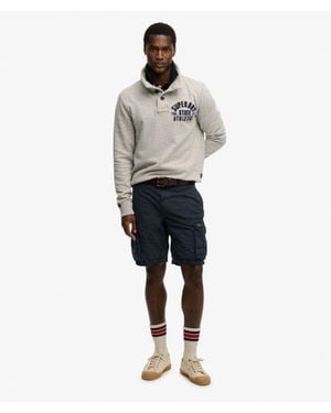 Superdry Homme Short Léger Parachute Taille - Bleu