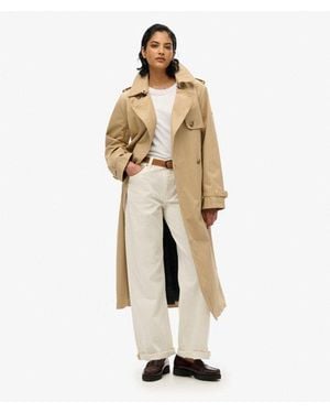 Superdry & Co Classic Trench Coat - Natural