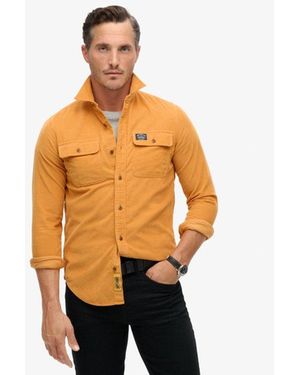Superdry Trailsman Relaxed Fit Corduroy Shirt - Orange