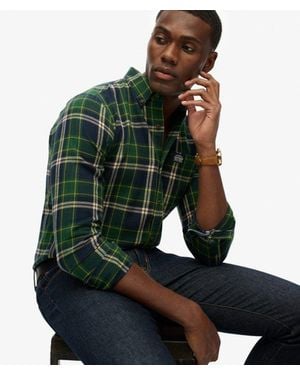 Superdry Long Sleeve Cotton Lumberjack Shirt - Green