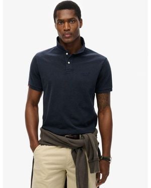 Superdry & Co Vintage Destroy Polo Shirt - Blue