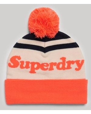 Superdry & Co Classic Logo Beanie - Red